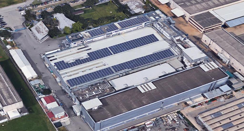 Impianto fotovoltaico P=197 kwp su edificio Tariffe incentivanti, caso studio2 P= 197 kwp Producibilità: 243.