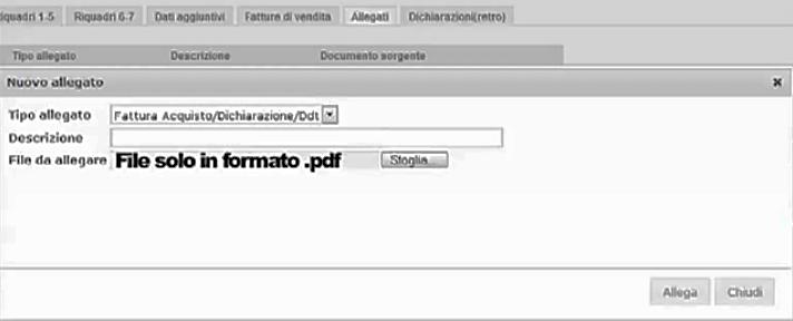 Allega e chiudi DICHIARAZIONI a. Unione Europea + nome stato essendo stata selezionare PRODOTTA/FABBRICATA DA b.