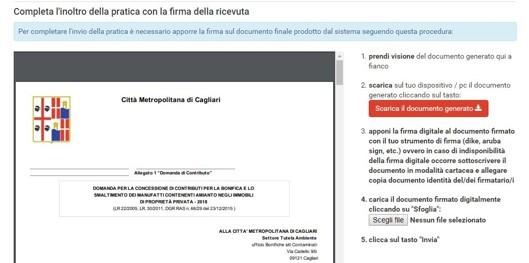 FASE FASE FINALE, FINALE, FIRMA FIRMA E INVIO INVIO DELLA DELLA DOMANDA Questa ultima parte prevede il download della Domanda di Contributo (Allegato 1).