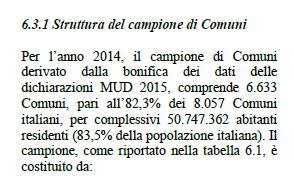 Costo del servizio COSTI SERVIZIO RACCOLTA RIFIUTI Dati nazionali Fonte: ISPRA Costo ESA-Com. s.p.