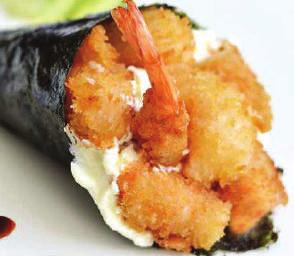 WAKAME ROLL (salmone,avocado,gamberi,philadelphia,guarni con wakame) 82.