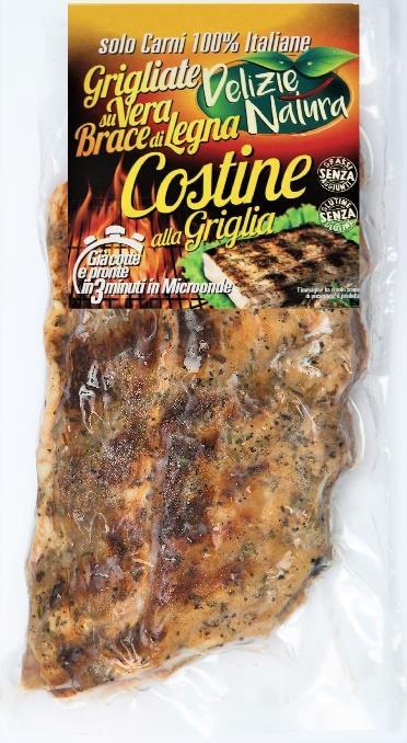 Costine alla Griglia Descrizione prodotto Caratteristiche del prodotto Costine cotte alla griglia su brace di legna dal gusto tradizionale utilizzando ingredienti naturali.