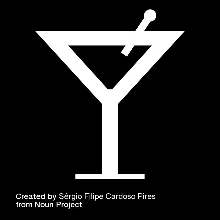 Cardoso Pires from Noun Project; Cognac Glass