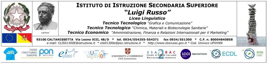 Caltanissetta, 27 settembre 2018 All Albo Web d Istituto OGGETTO: Pubblicazione graduatorie d istituto definitive III^ fascia personale ATA a.s. 2017/2021- D.M. 640/17.