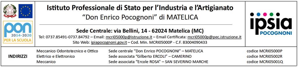 PIANO ANNUALE DELLE ATTIVITÀ E CONSEGUENTI IMPEGNI DEL PERSONALE DOCENTE PER L A.S. 2017/2018 INIZIO LEZIONI Giovedì 7 settembre 2017 (S. Severino M.