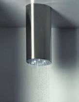 8031/3/A Soffione doccia Ovale a soffitto, senza LED. Versione con carter h 122 mm Ceiling fixing Oval headshower without LED. H 122 mm 78-8031/3/A Art.