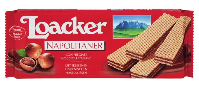 WAFERS LOACKER vari gusti, 175 g -35% 2,78 1,78 5,09