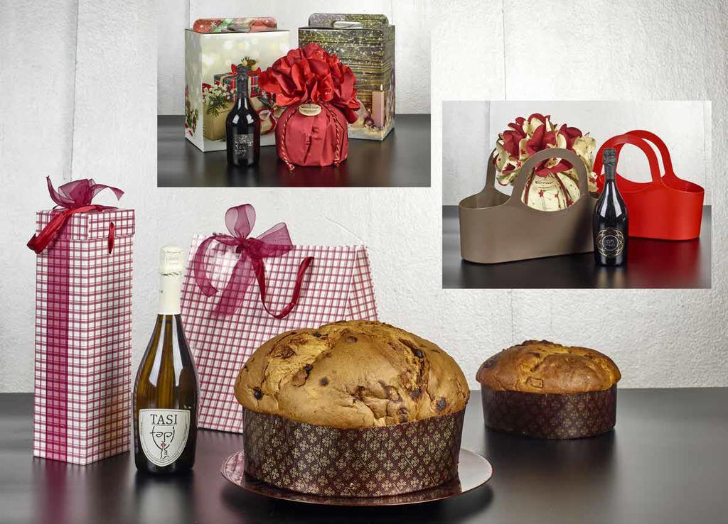 2. CONFEZIONE PANETTONI A) SCATOLA LUSSO B) SACCHETTO LUSSO C) BORSA LUSSO Con Panettone kg.