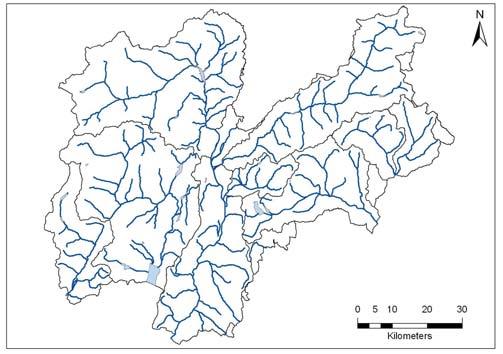 Rio Olte-Baitoni-Val Setta Codice RASTA Area bacino (Kmq) Lunghezza totale (Km) E2Z1010000 9,9 4,4 Tabella 1: Punteggio, livello, giudizio IFF reale e relativ o Descrizione tratto IFF reale IFF