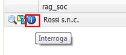 andare ad effettuare una nuova interrogazione con il pulsante in alto "interroga" presente nella riga degli attributi (Figura 16): Figura 16