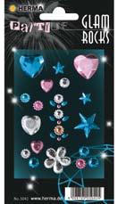 STICKERS GOLD & SILVER HERMA PARTY LINE GLAM ROCK
