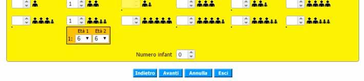 15 persone): Se invece hai già una pratica gruppo in corso puoi, selezionando la voce [Ricerca prenotazione gruppi]: 1 richiamarla per visualizzare i servizi prenotati 2 verificare e inserire i nomi