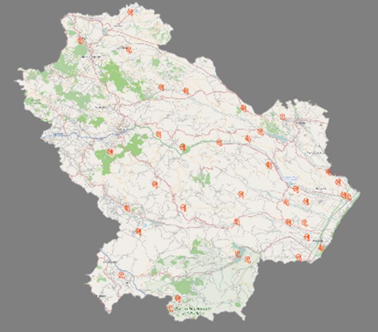 Umidità relativa aria Pioggia Vento velocità e