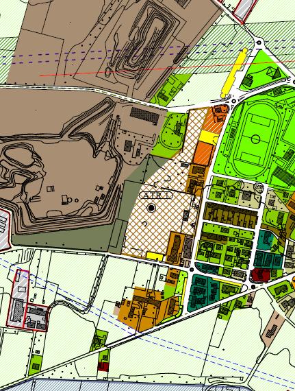 area è indicata per la gran parte come ambito di trasformazione residenziale ATR1 nel Documento di piano approvato.