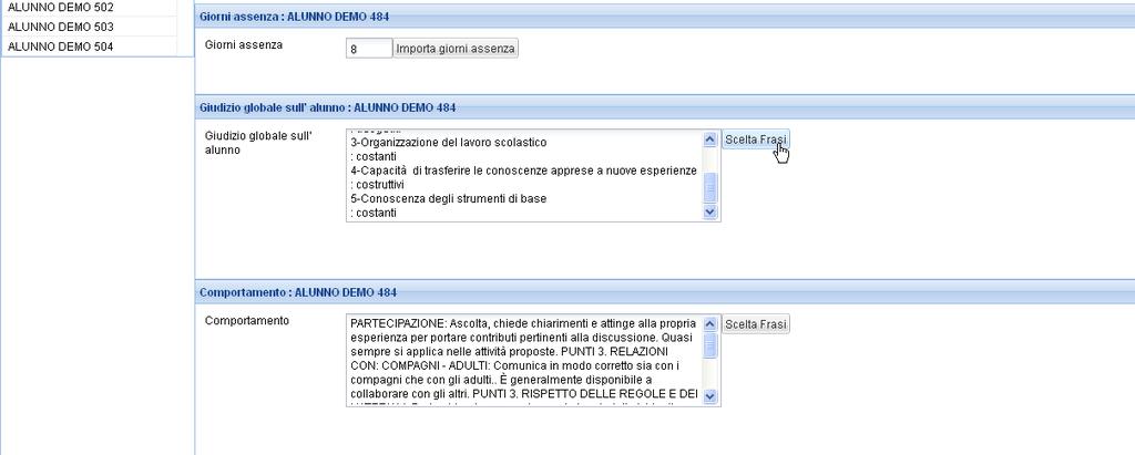 3. Nella colonna Voto Unico si possono gestire le Proposte di voto dei singoli docenti ed eventualmente cliccando sulla cella, cambiare la proposta di