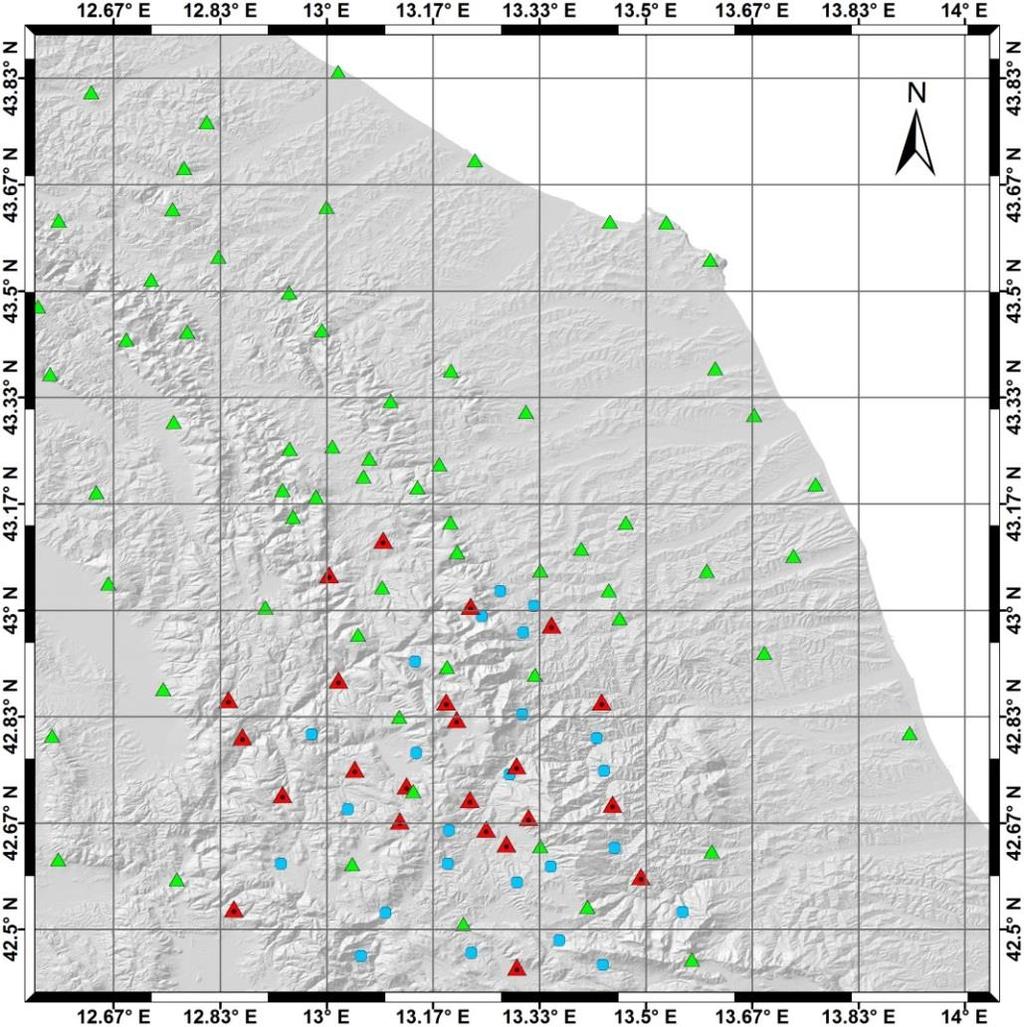 Monitoraggio sismico nell Italia centro-orientale Rete Sismica di Emergenza Terremoto Italia Centrale 2016-2017 Immediatamente a seguito di terremoti di magnitudo >= 5.