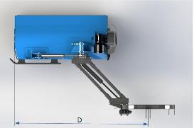 spostamento laterale, installabile su sollevatore posteriore. Potenze comprese tra 50 e 100 HP.