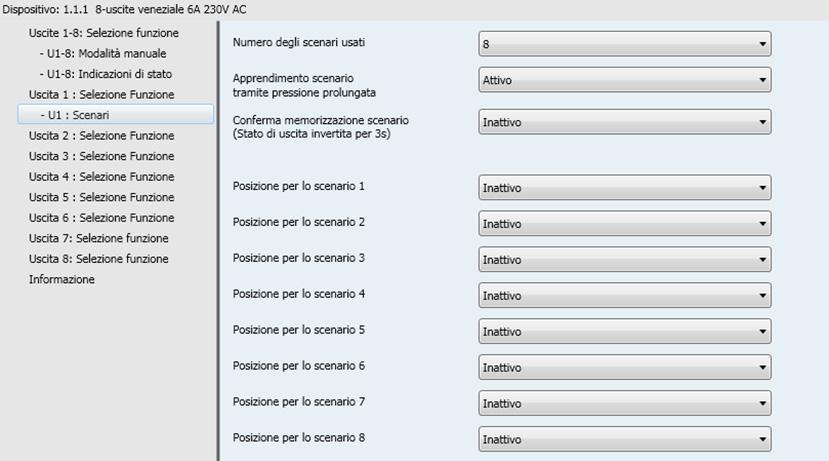 3.7.2 Scenario Numero degli scenari usati Questo parametro definisce il numero di scenari utilizzati. 8* - 16-24 - 32-48 - 64 N.B.