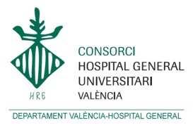 PROCESO SELECTIVO DE INGRESO O ACCESO DE PERSONAL AL CONSORCIO HOSPITAL GENERAL UNIVERSITARIO DE VALENCIA RELACIÓN DE PERSONAS ASPIRANTES PRESENTADAS AL EJERCICIO DE LA FASE DE OPOSICIÓN PLAZA: