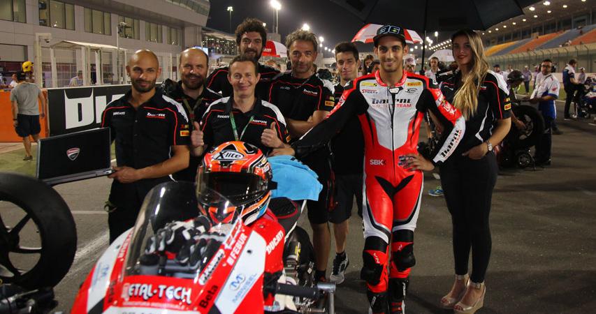 Losail - Mercado chiude ottavo in classifica la stagione di debutto nel Mondiale Superbike Losail, 18 ottobre 2015.