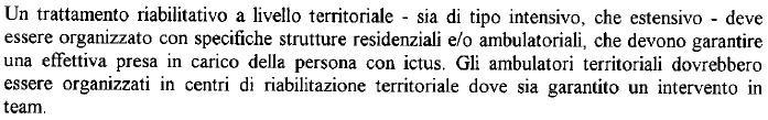 Il percorso riabilitativo - territoriale Accordo tra il Ministro della salute, le Regioni e le Provincie autonome di Trento e