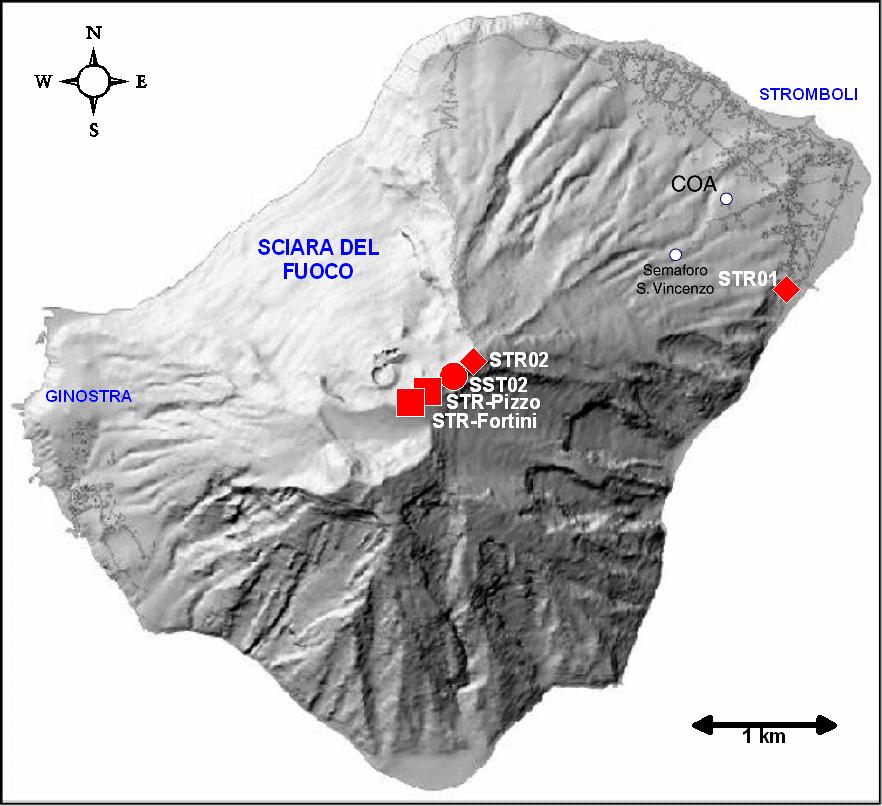 L analisi dei parametri geochimici acquisiti nell ultima settimana, attraverso la rete di monitoraggio continuo, è di