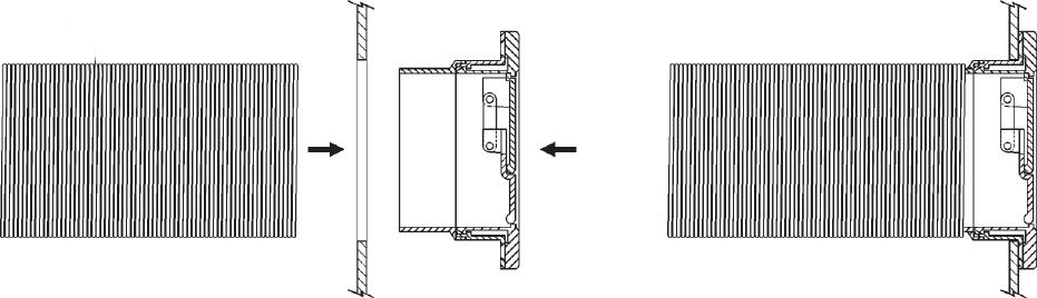 head screws (not included in the package); fixing holes to be dimensioned