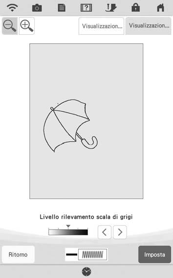 Not L'immgine dello sfondo cquisit può essere convertit in dti di cquisizione line. A questo punto, non è necessrio cquisire di nuovo l line trccit.