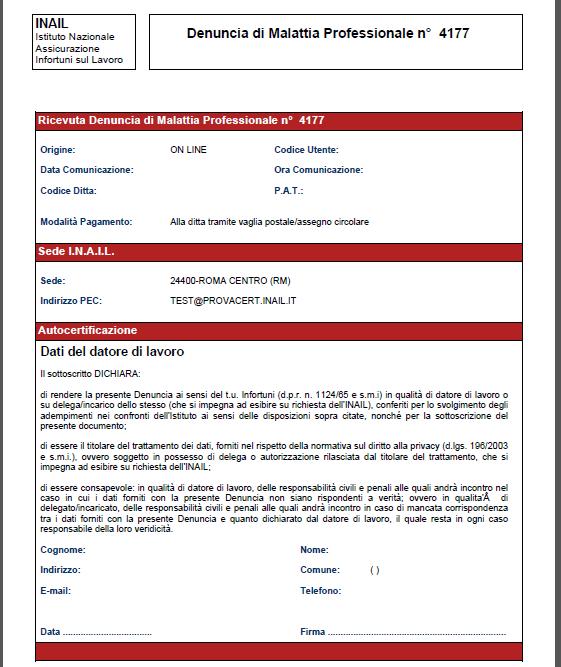 ospedaliera. ATTENZIONE: il valore del campo Identificativo certificato deve essere inserito così come presente sul certificato.