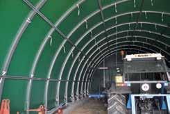 tunnel ad arco sono la copertura ideale per realizzare fienili per foraggio, protezione animali dalle intemperie, ricovero attrezzi agricoli, impianti di orticoltura e floricoltura, copertura