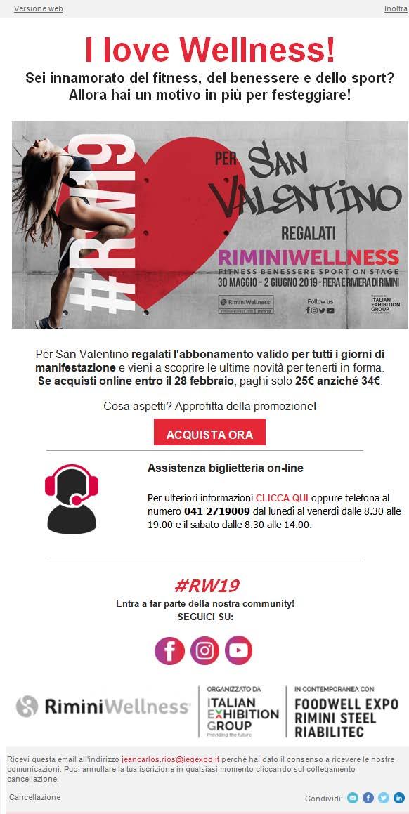 4 ubblicità sull V B dvertising on the B V Banner con il link al sito della tua azienda, inserito sull V B, che LL invia ad una selezione esclusiva di operatori professionali.