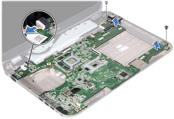 Procedura NOTA: Il codice di matricola del computer è memorizzato nella scheda di sistema. È necessario immettere il codice di matricola nel BIOS dopo aver riposizionato il gruppo scheda di sistema.