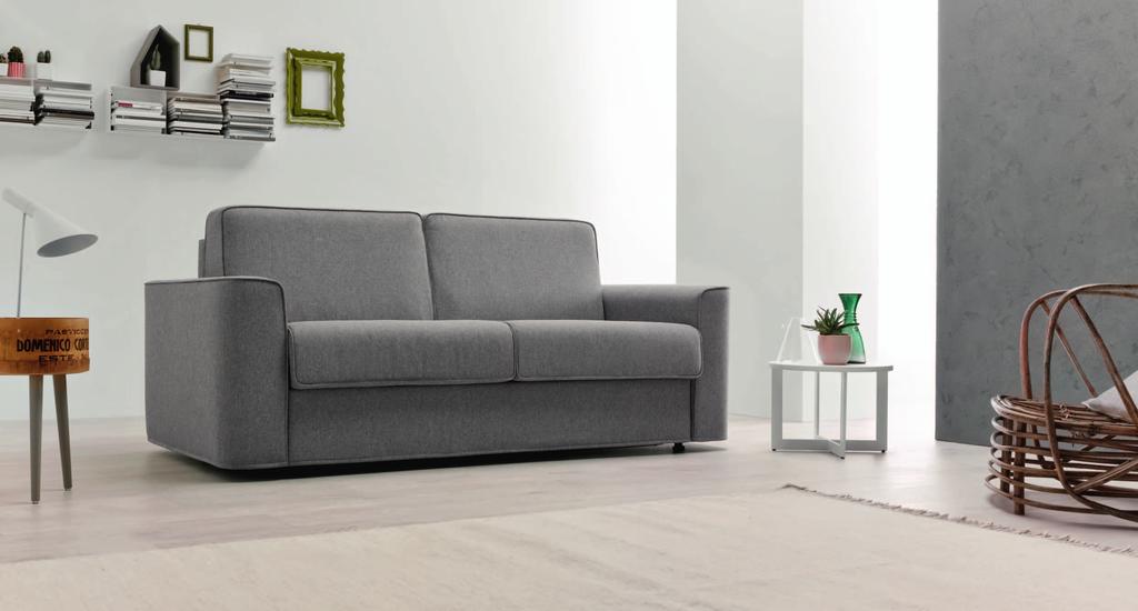 THE ELEGANCE OF A REFINED SOFA BED MAGNUS un divano letto da 204 cm con rete elettrosaldata da 140