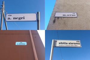 Tra le letterale vengono diffusamente commemorate un po in tutta la regione Grazia Deledda, Ada Negri e Matilde Serao.