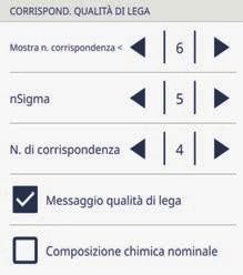 Figura 2-31 Configurazioni di corrispondenza 2.2.2.2 Calcoli usando i valori del limite di corrispondenza e nsigma Il Vanta calcola le configurazioni di corrispondenza mediante i valori nsigma e Mostra n.