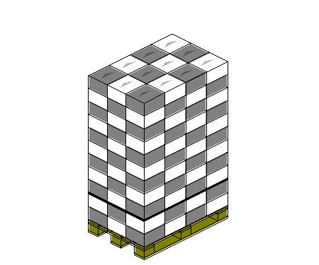 PALLETTIZZAZIONE PALLETIZATION Tipo Cartoni per strato Strati per pallet Cartoni per pallet Peso netto pallet Altezza del pallet Type Cartons per layer Layers per pallet