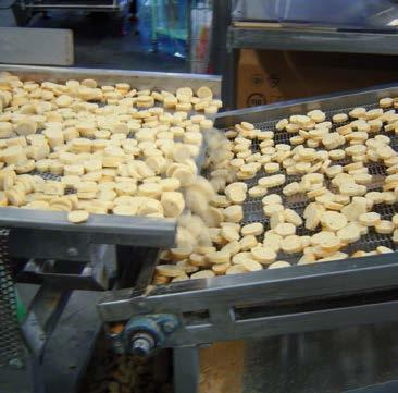 ROUND CROUTONS Different are the possible slicing solutions for round croutons: reciprocating blade or continuous band slicers can be chosen as required by