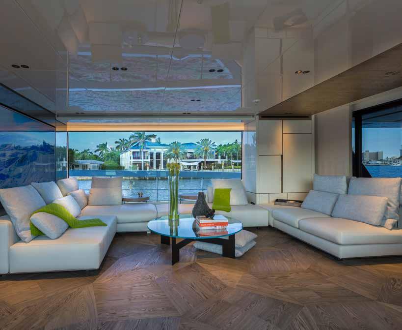 INTERIOR DESIGN, ANNO: 2018 SAN LORENZO YACHT, PLACE: MIAMI, PRODUCT: SLIDE, OAK