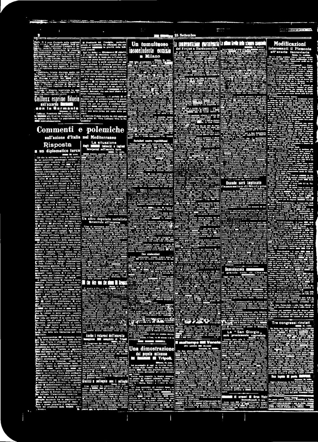 Clx sprm fduc ll'ccrd durvl c l Grm t Alc, 4;. Cllz, Prsdt dl Csgl, gu: t stm lt 0 d h qugurt : 0 plzz dll Pst. L pplz l'c- wls clrsssmmt. Cmm :plmch sull'z d Itl Rspst u plmc turc rsm, S,.