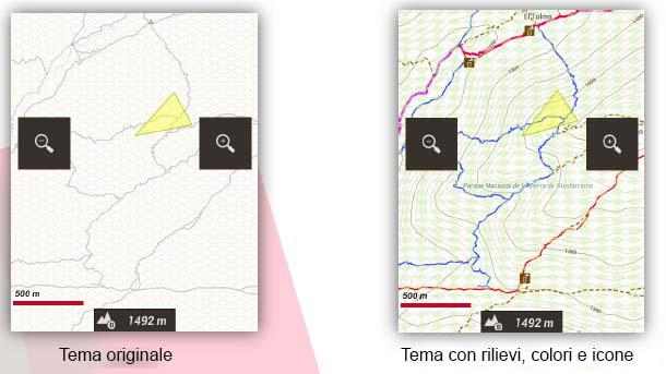 Questa funzionalità può essere applicata a tutti i formati di mappa da off-line in 'Menù/Impostazioni/ Mappe/Add a X margin/add a Y margin'.