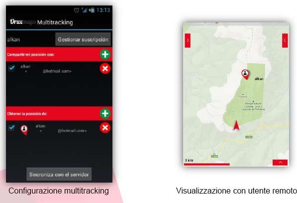 o Avvia su PC OkMap seleziona dati remoti-ricevi le tracce OkMap. Si inizierà a vedere la traccia che si sta creando in OkMap. - Gpsgate.