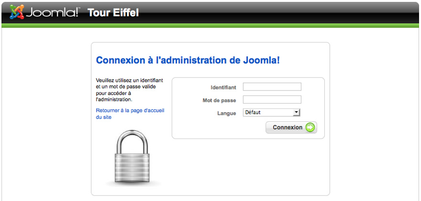 Administration of the Eiffel tower website ANDATE AVANTI E CHIEDETE AI VOSTRI AMICI Ho tweettato I want YOUR site :) Looking for 5+ great Joomla site examples for the showcase Capitolo cocoate.