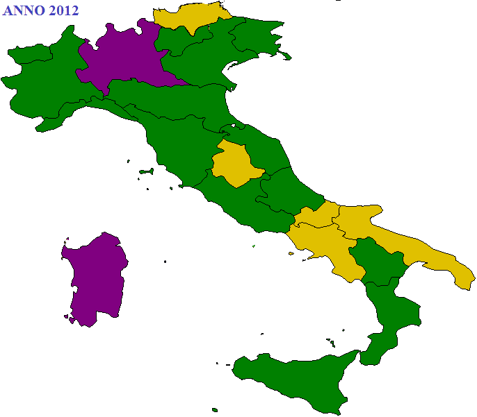 Lombardia 0,43 0,41 0,40 P.A. Bolzano 0,42 0,40 0,38 P.A. Trento 0,29 0,31 0,30 Veneto 0,29 0,27 0,26 Friuli V.G.