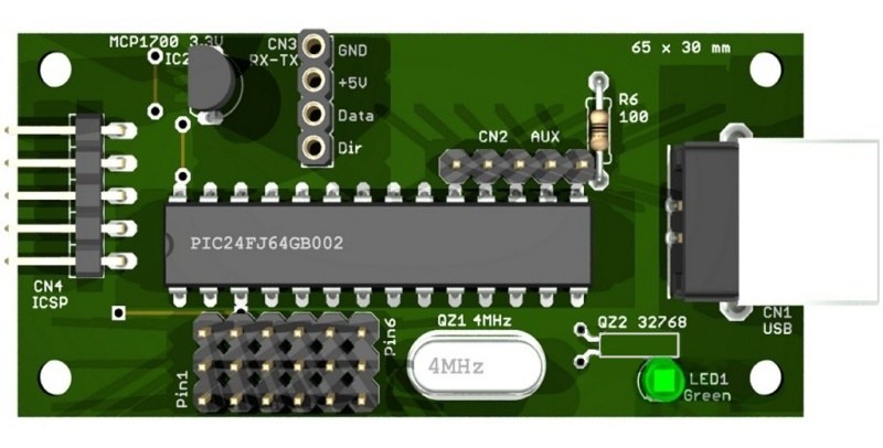 Connessione con il PC Per connettere l'adattatore al PC, via USB, si usa un modulo "Master" che può essere acquistato sul sito www.theremino.