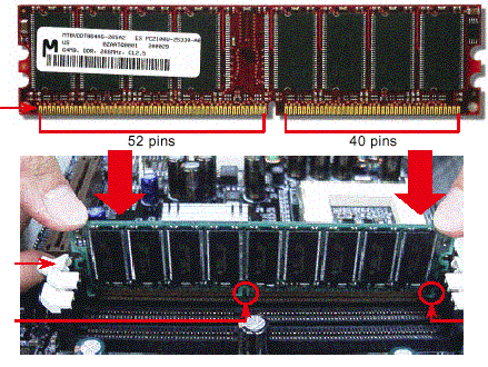 slot intermedi vuoti. Inoltre, controllare con attenzione il manuale della motherboard per eventuali requisiti per i moduli di memoria single-sided o double-sided.