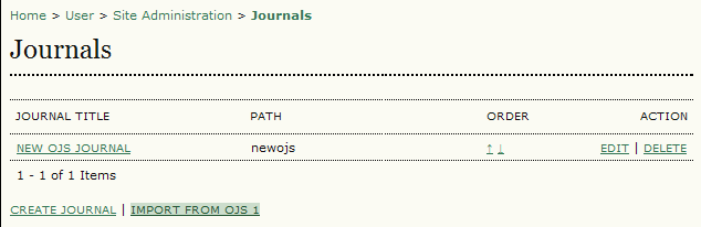 Per migrare i dati da OJS 1.x a un sistema 2.