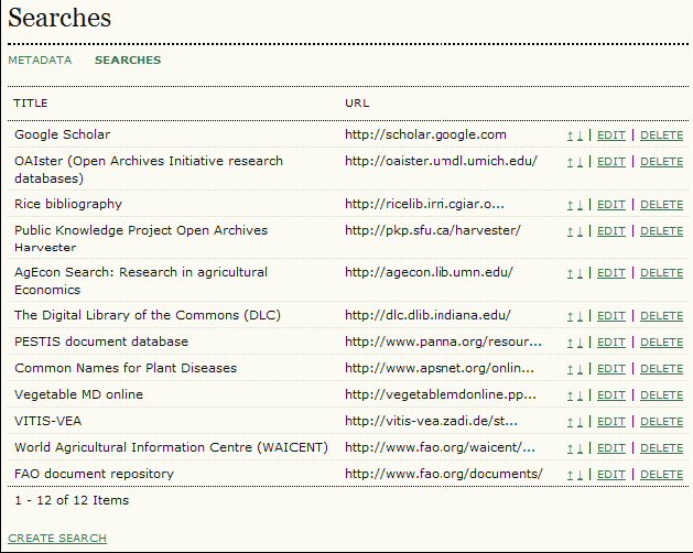 Figura 76: Ricerche Esportare: crea un file XML degli articoli. Cancellare: rimuove l articolo.