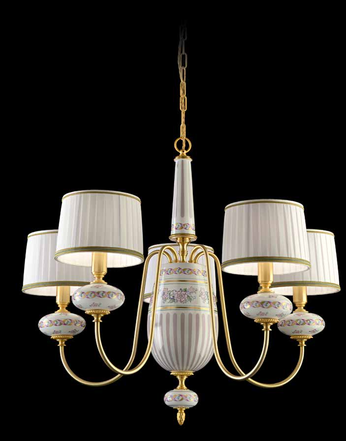 5718 /5 LAMPADARIO CHANDELIER E14 5 X 60W H.