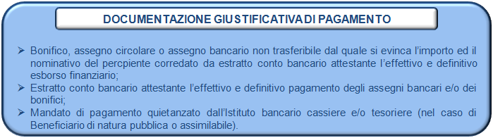 Non sono ammissibili spese forfettarie ed è indispensabile supportare gli importi di spesa rendicontati con la documentazione analitica delle spese.