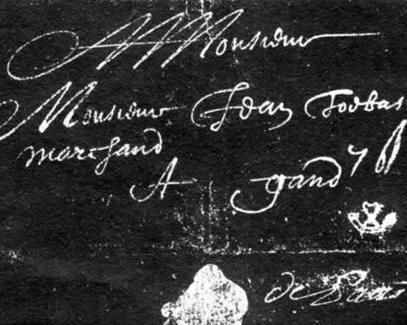 This is the first known marking of Thurn and Taxis postal service.